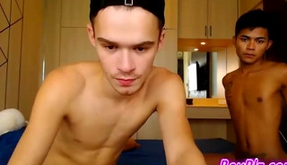 White and black twinks barebacking sex