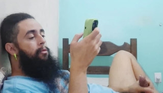 Stroking My Pierced Dick