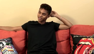 Interviews and ejaculation of handsome gay black porn models