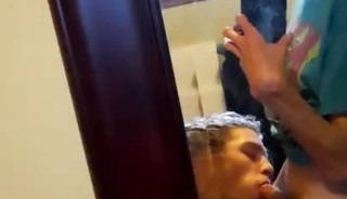 My buddy Cole giving me blowjob