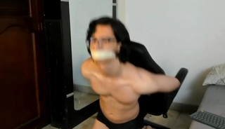 Latin Slave Mouth Taped Bound