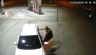 Caught blowjob at petrol station