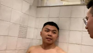 Shower handjob