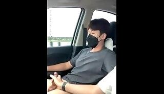 Asian Boys Hot in Car