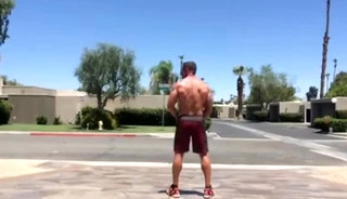 Naked outdoor daddy