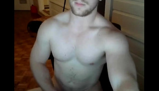 Cute Muscled Stud Jerks Off & Cums for Me on Cam