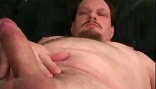 Straight fat bear jackoff