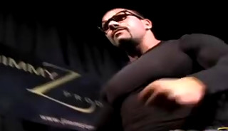 German Bodybuilder Hans Hoffman' strip tease show