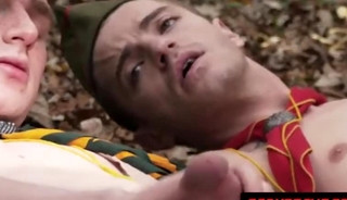 Mutual Scout oral and handjob