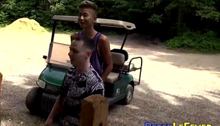 Freshly bleached Asian twink Nolan Knox seduces the camp owner Danny Wilcoxx