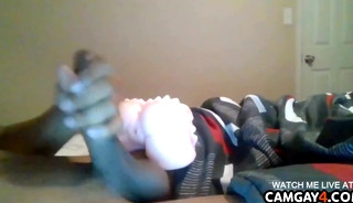 Boy masturbating in webcam