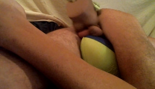 fat dildo hole training. to the balls. deep