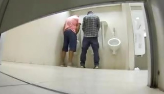 dudes caught having sex in a public toilet