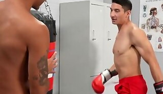 Two athletes Apollo Fates anal fist and fucked Jim Fit