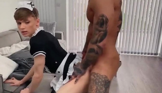 Sissy maid fucked hard by master