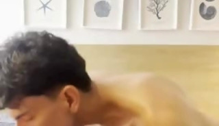 Hot Latin twink fucking his sugar daddy's pussy