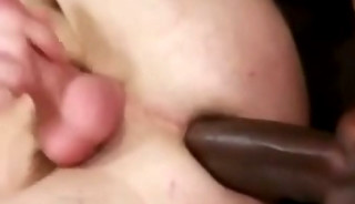 Twink Takes Big Black Dick  Bareback