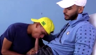 latinoguy fucks Latinotwink bare, cumming inside and cum dripping out