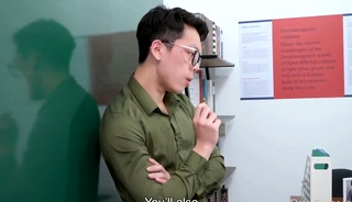 Hot asian teacher and his handsome student