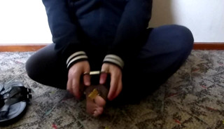 Dean Demonstrates Uncomfortable Toe Bondage For Wayward Slaves Using Thumbcuffs And Toe Lock