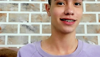 insanely beautiful teen boy sucking his toes cute braces