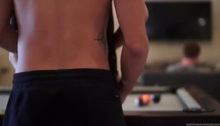 jocks pounds sexy twink after playing pool 3-way