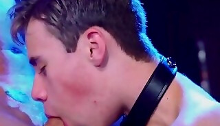 Sex slave service at bdsm club