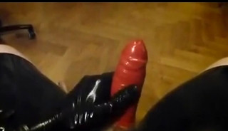 Latex orgasm