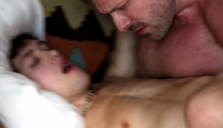 Alpha Male Top makes love to a beautiful teenage boy bareback