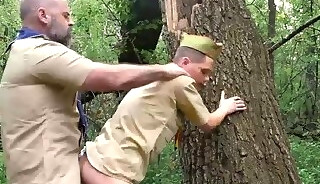 Scoutmasters loves to hear his boys whimper as he fucks them!