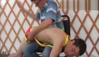 Mans hand, Andy spanked
