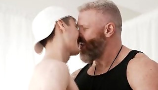 Horny twink climbs on top of enormous mountain!