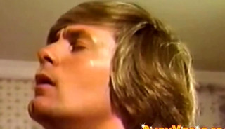 Classic gay porn with handsome males banging in the kitchen