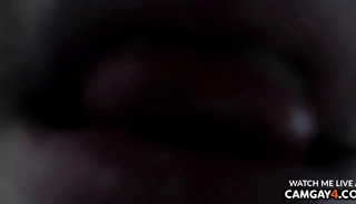 Man wanking and showing his hard cock on camera