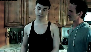 Bottom twink assfucked and assrimmed by stepdaddy till cum