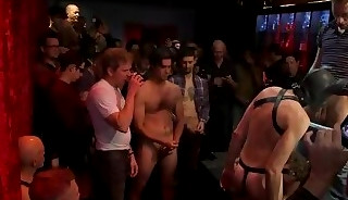 Bound in Public - Horny Men Attack A Pole Dancer - Jacob Durham & Mike Martin