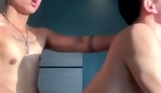Bastard Asian top raw fucks pretty young twink