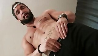 Hot stud loves playing freaky sex games with his friend