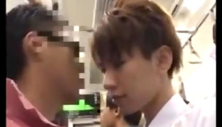 asian twink gets fucked in train