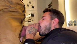 Theres a masked guy in my place and he came to play with my ass