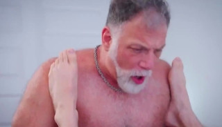 Dviz young man gives a delicious blowjob to well endowed mature man