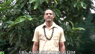 Tall 9" Tyson is Back! Army Vet & Nurse, Crotchless Jock, Walks & Mows Lawn Hard, Pees x2, Erupts in Hawaii!