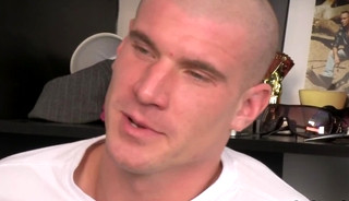 Bald man gets tricked into first time gay fuck