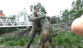 Gay UK Mud Wrestling