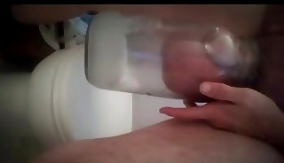 Pumping my balls in my gallon jar