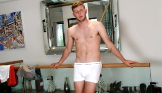 Young Straight Footballer Jude Moore