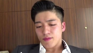 Hot boy office asian
