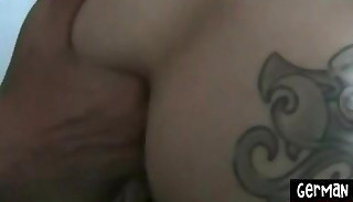Athletic Germans suck and get fisted during bareback orgy