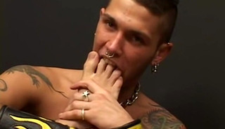 Bad boy Rory shows his toes