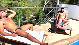Couldn't Control The Urge To Take a Raw DICK in a Villa !!